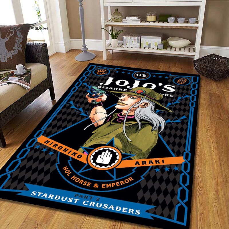 Jojo s Bizarre Adventure Area Rug JOJO Carpet Anime Rug Holiday Gifts Rugs For Living Room 4 - Official JJBA