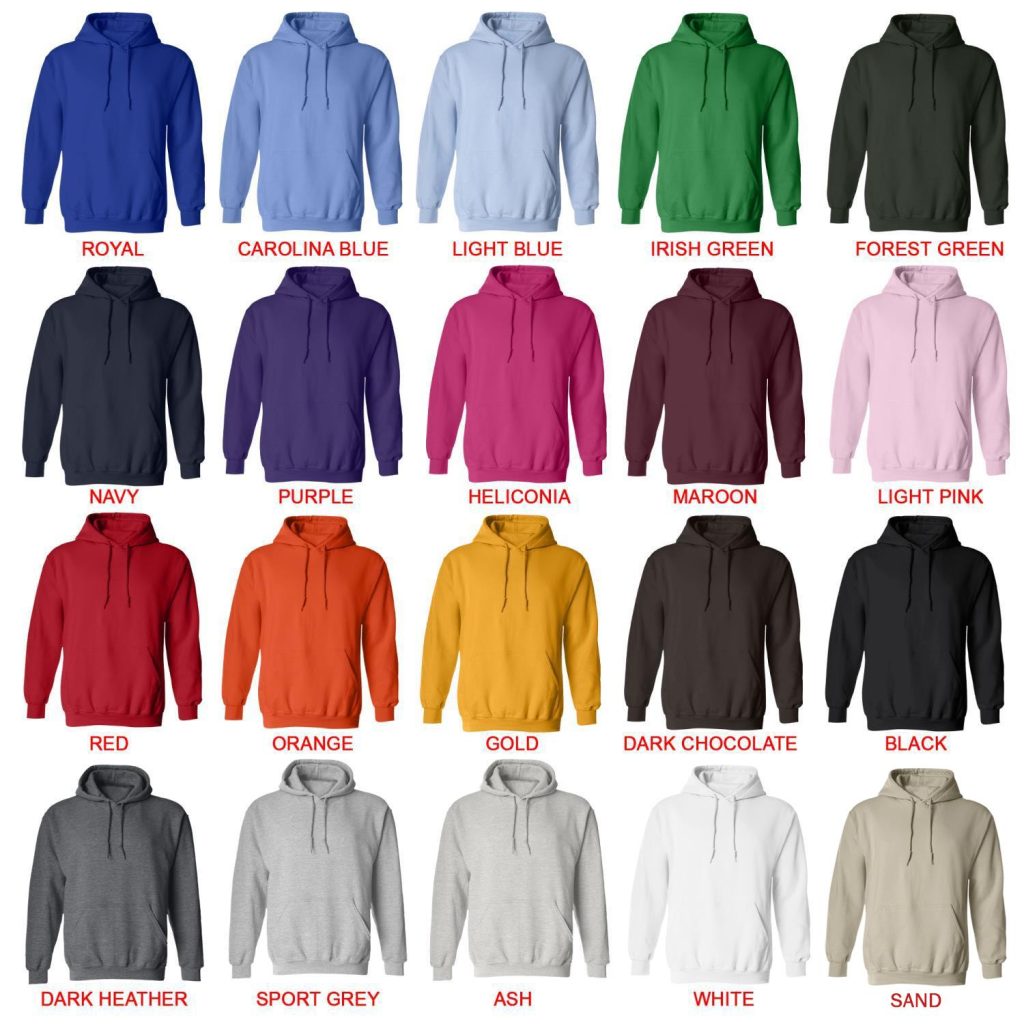 hoodie color chart - Official JJBA
